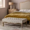 Graham & Green Aalis Natural Linen Ottoman