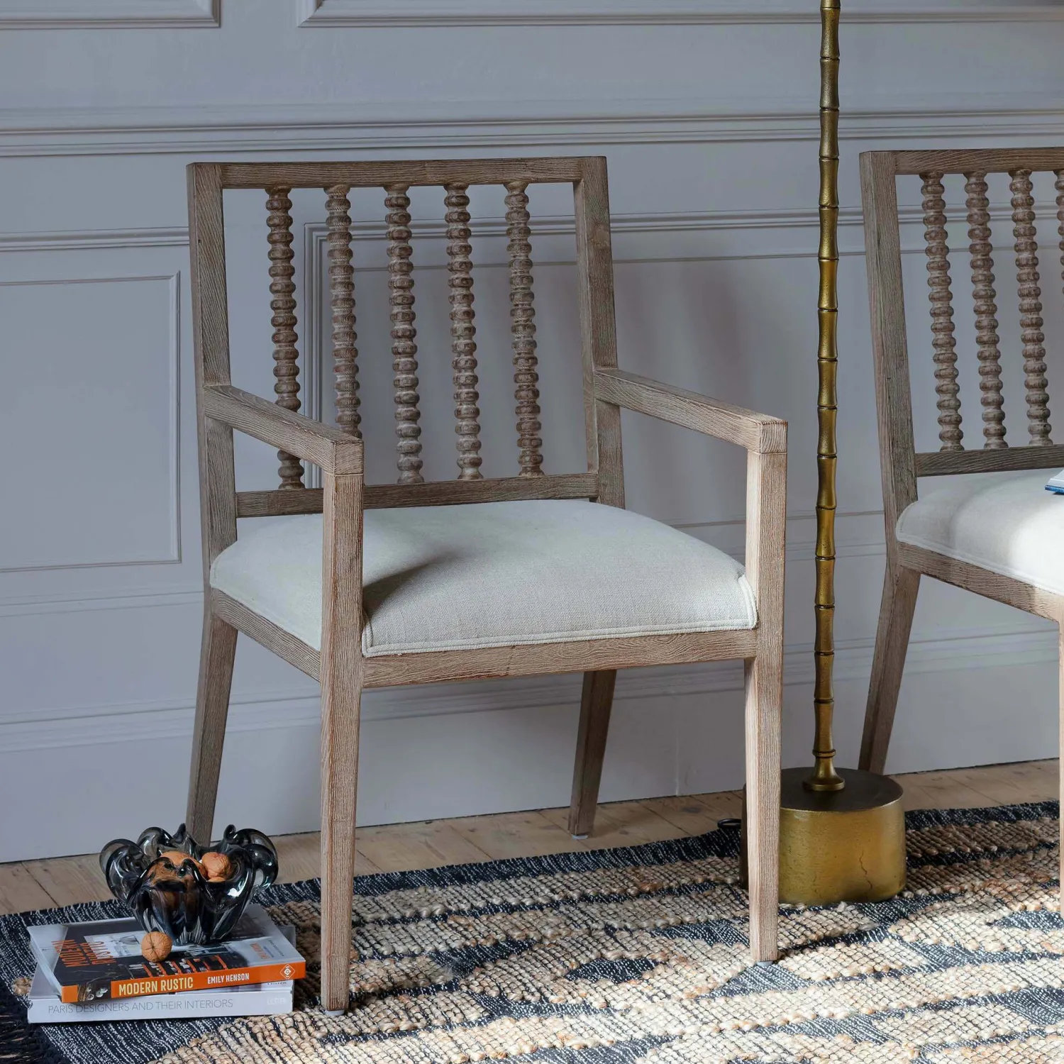 Graham & Green Abacus Linen Armchair