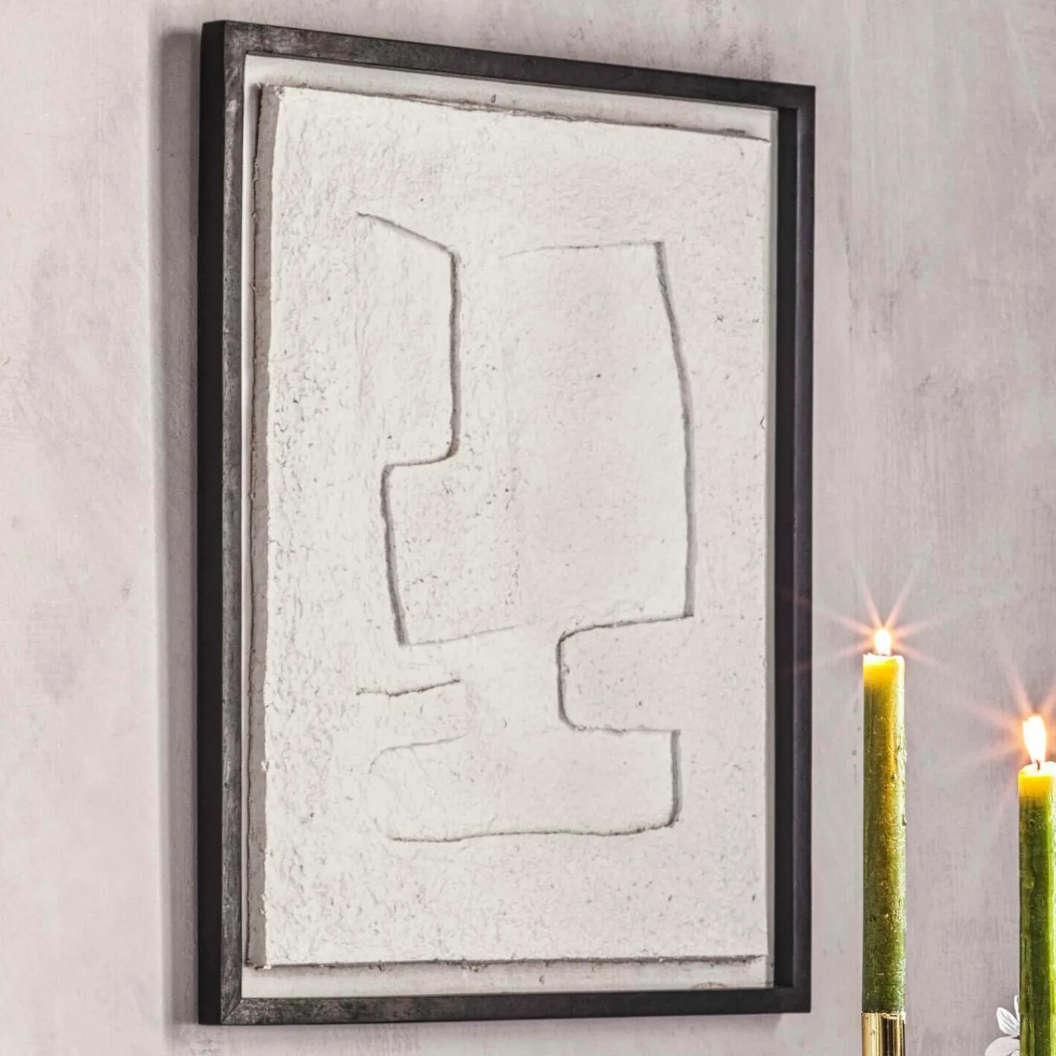 Graham & Green Abstract Trapezoid Papier Mache Art