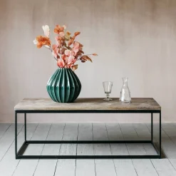 Graham & Green Albie Iron and Wood Coffee Table