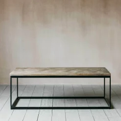 Graham & Green Albie Iron and Wood Coffee Table