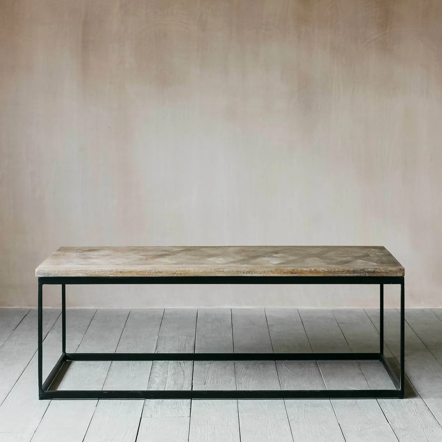 Graham & Green Albie Iron and Wood Coffee Table