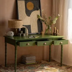 Graham & Green Alice Green Three Drawer Desk