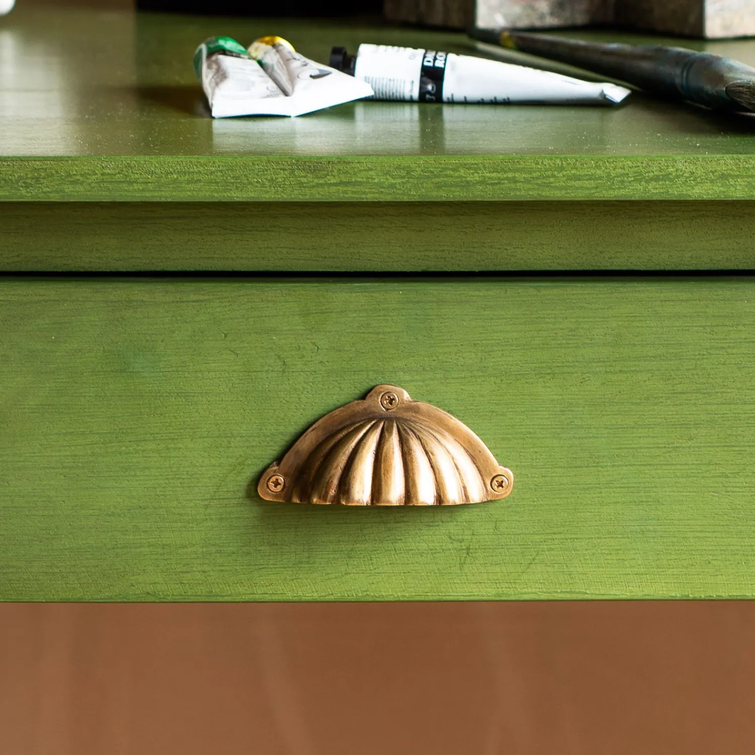 Graham & Green Alice Green Three Drawer Desk