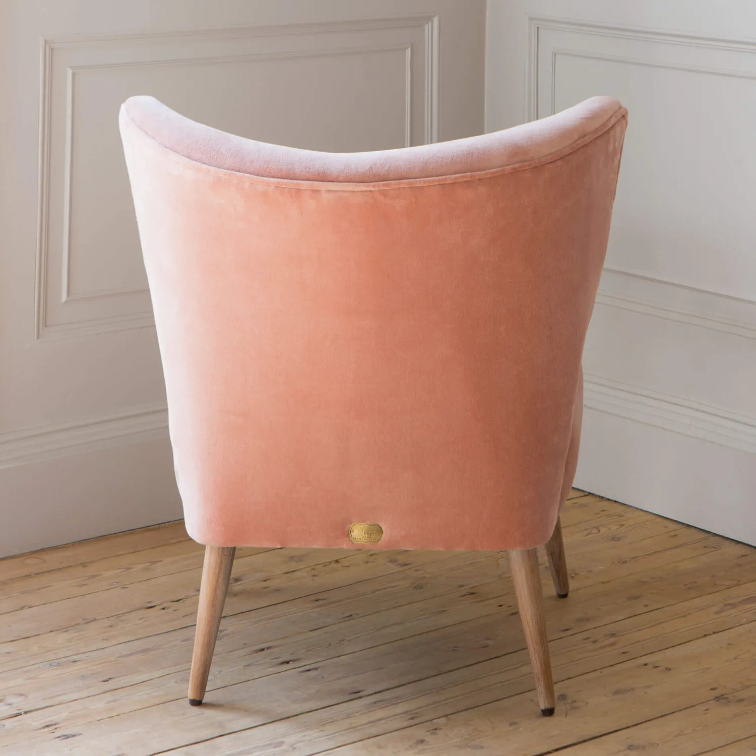 Graham & Green Alpana Rose Velvet Cocktail Chair
