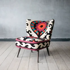 Graham & Green Alpana Suzani Patterned Cocktail Chair