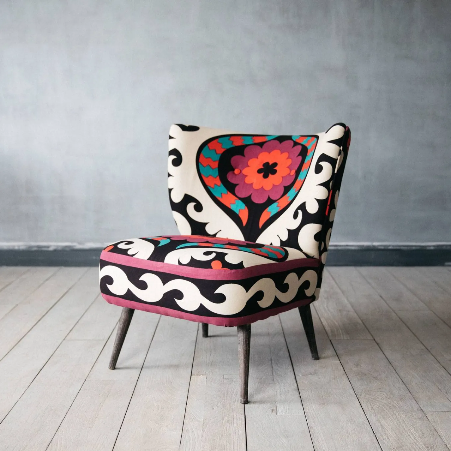 Graham & Green Alpana Suzani Patterned Cocktail Chair