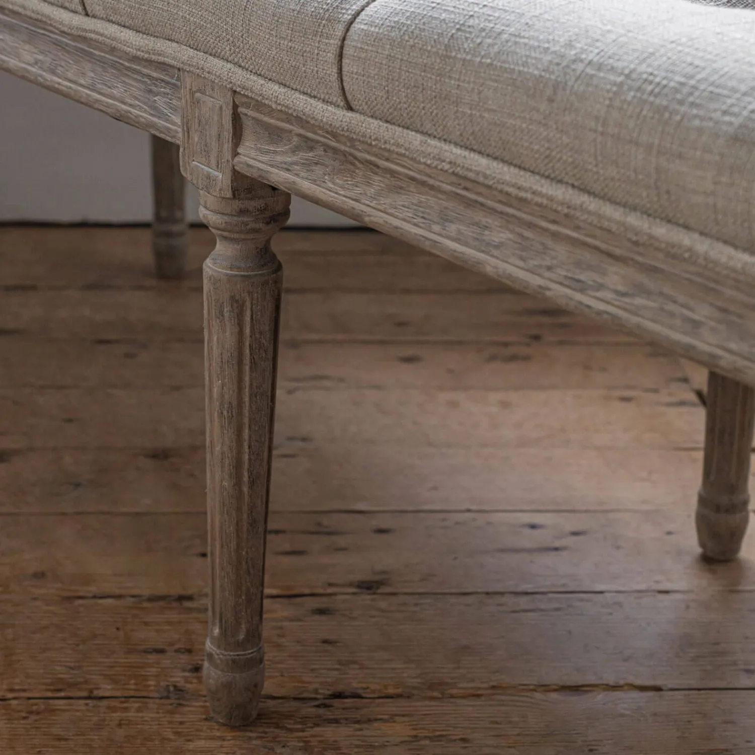 Graham & Green Amalie Linen Bench