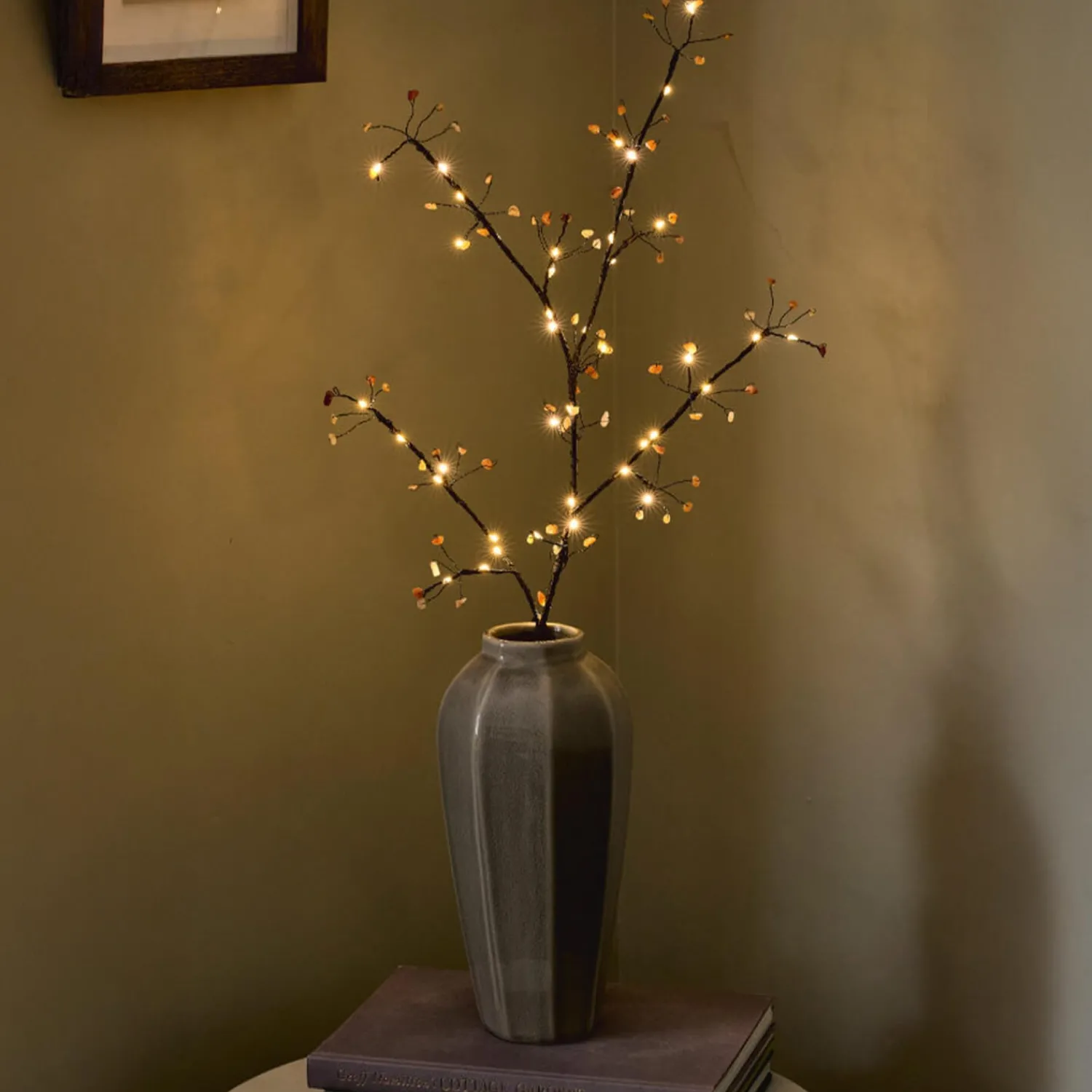 Graham & Green Amber Gemstone Tree Light