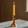 Graham & Green Amber Glass Candle Holder
