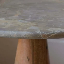 Graham & Green Anderson Marble and Mango Wood Side Table