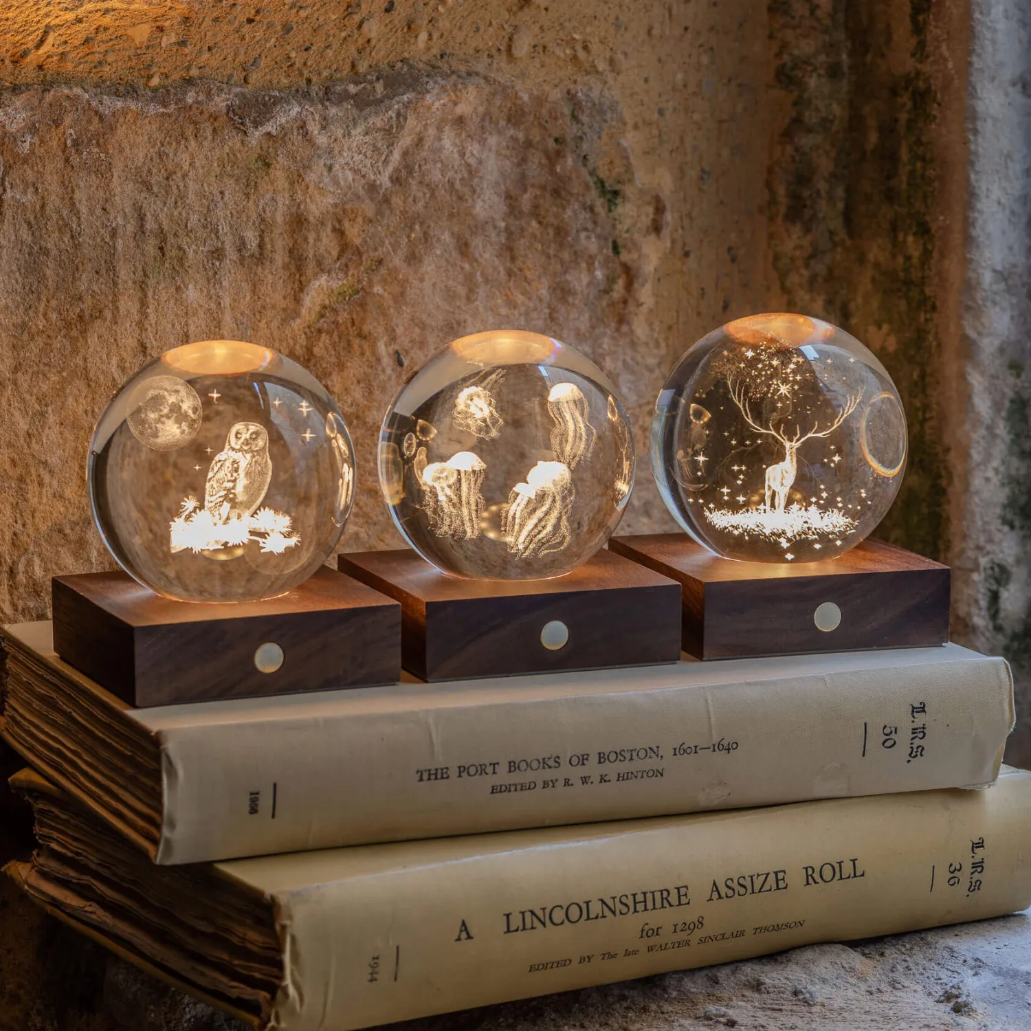 Graham & Green Animal Crystal Ball Lights