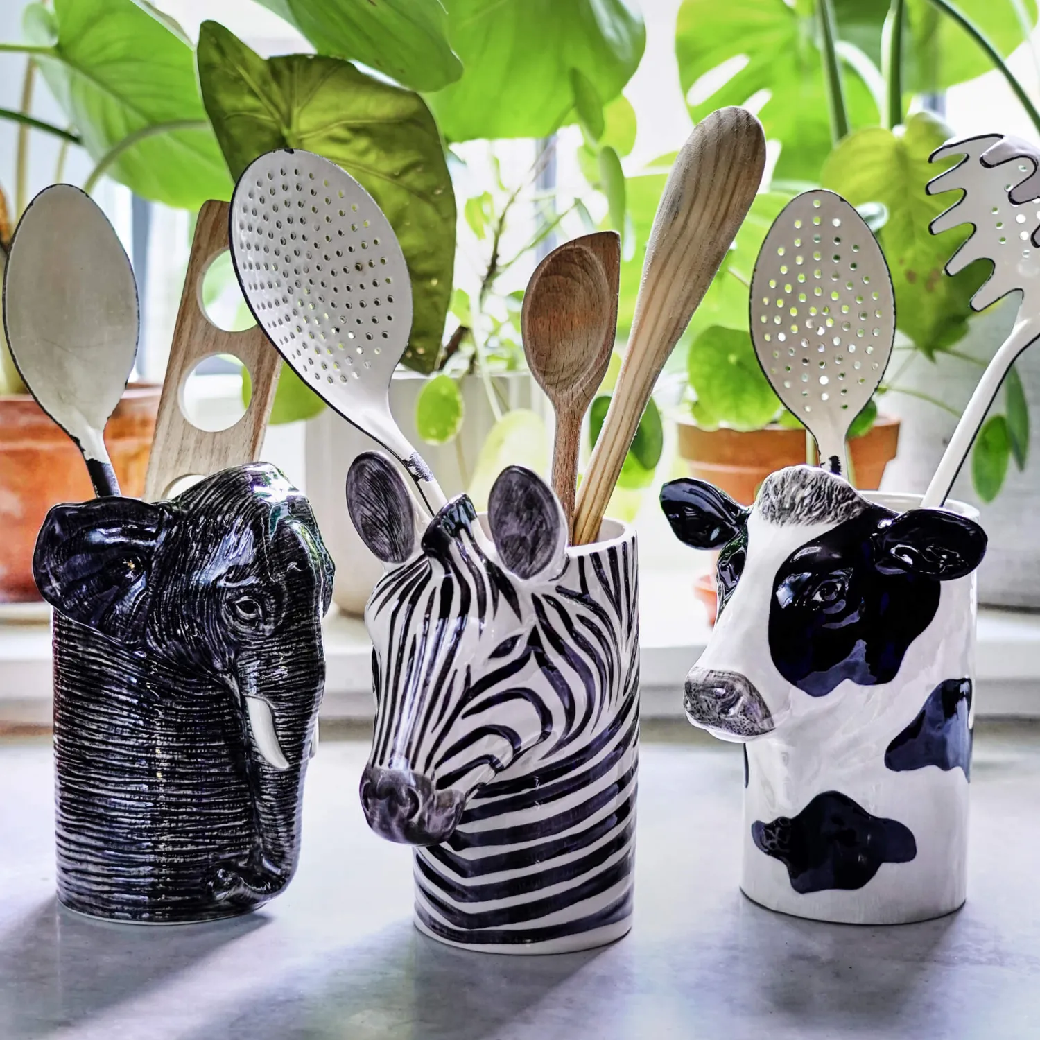 Graham & Green Animal Utensil Holders