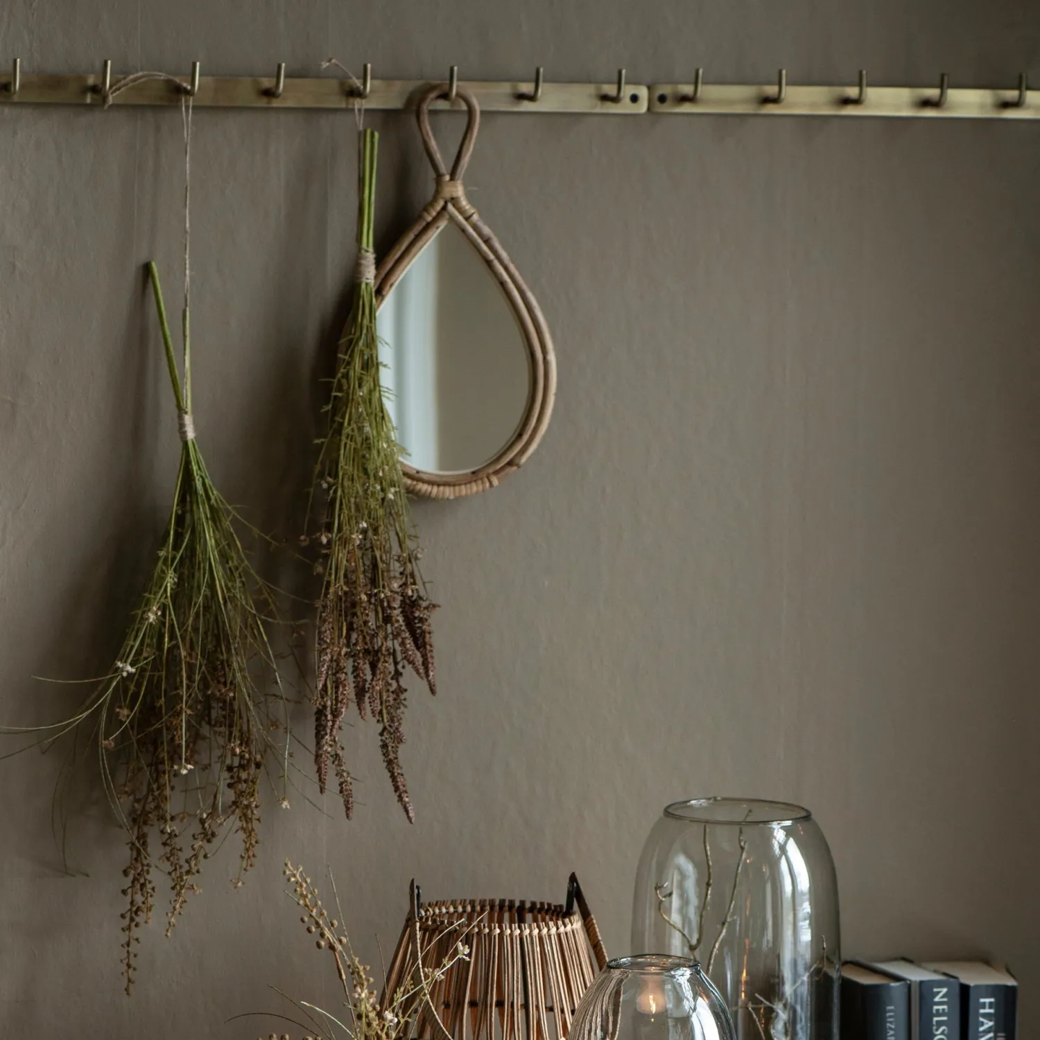 Graham & Green Antique Brass Coat Racks