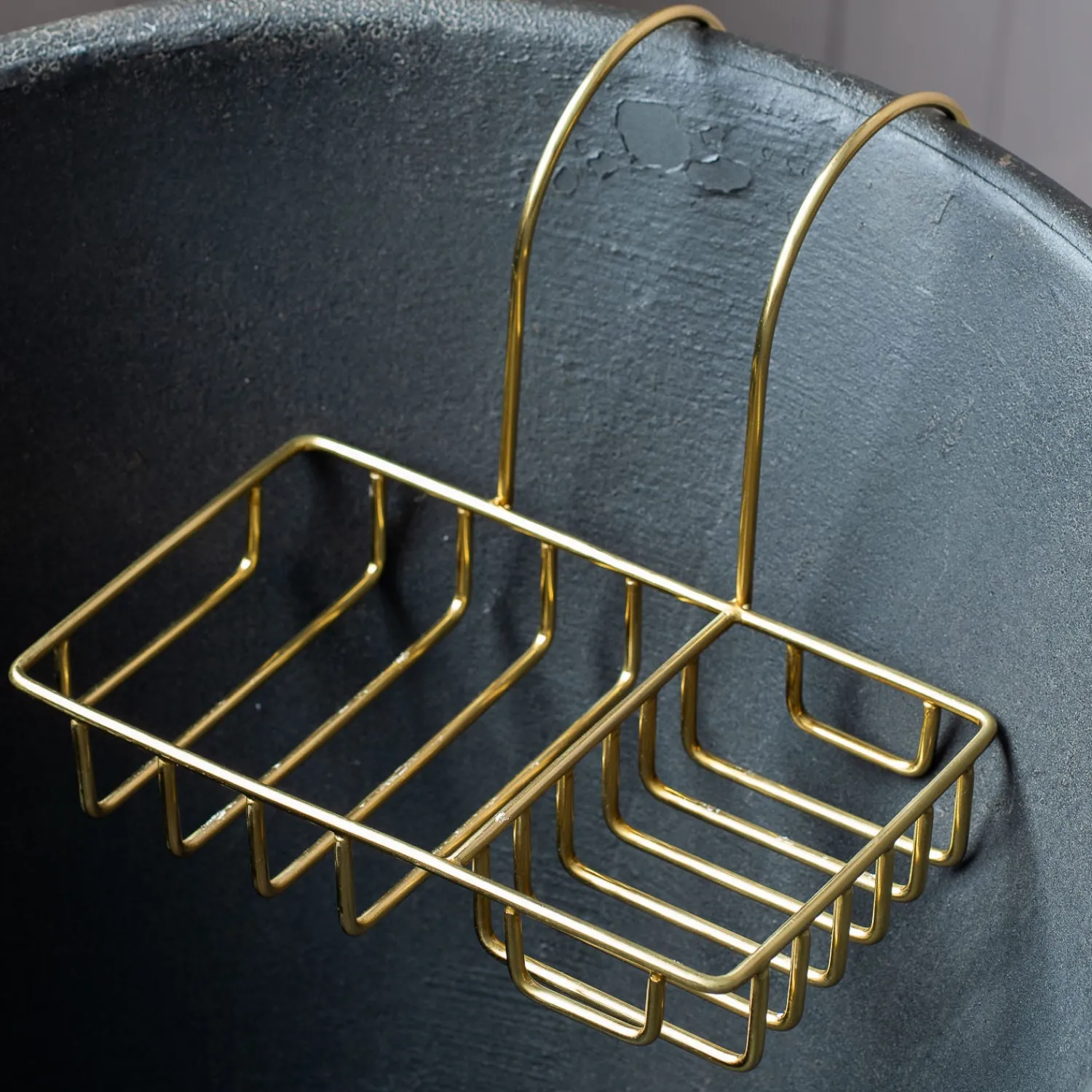 Graham & Green Antique Gold Side of the Bath Caddy
