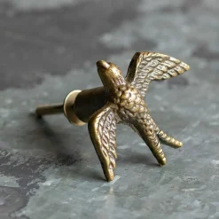 Graham & Green Antique Gold Swallow Metal Knob