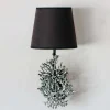 Graham & Green Antique Nickel Coral Wall Light