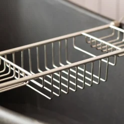 Graham & Green Antique Silver Over the Bath Tub Caddy