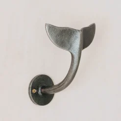 Graham & Green Antique Silver Whale Tail Hook