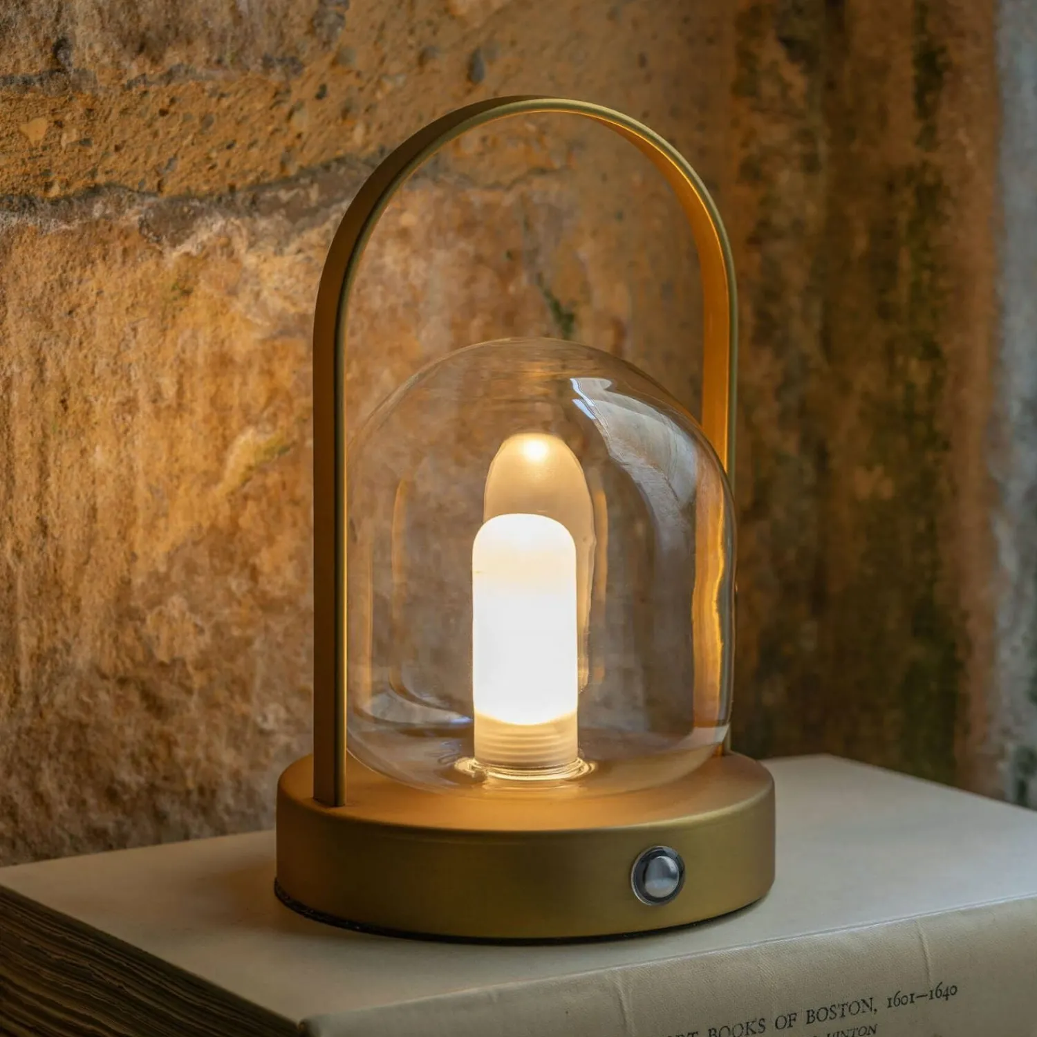 Graham & Green Antiqued Bronze Dome LED Table Lamp