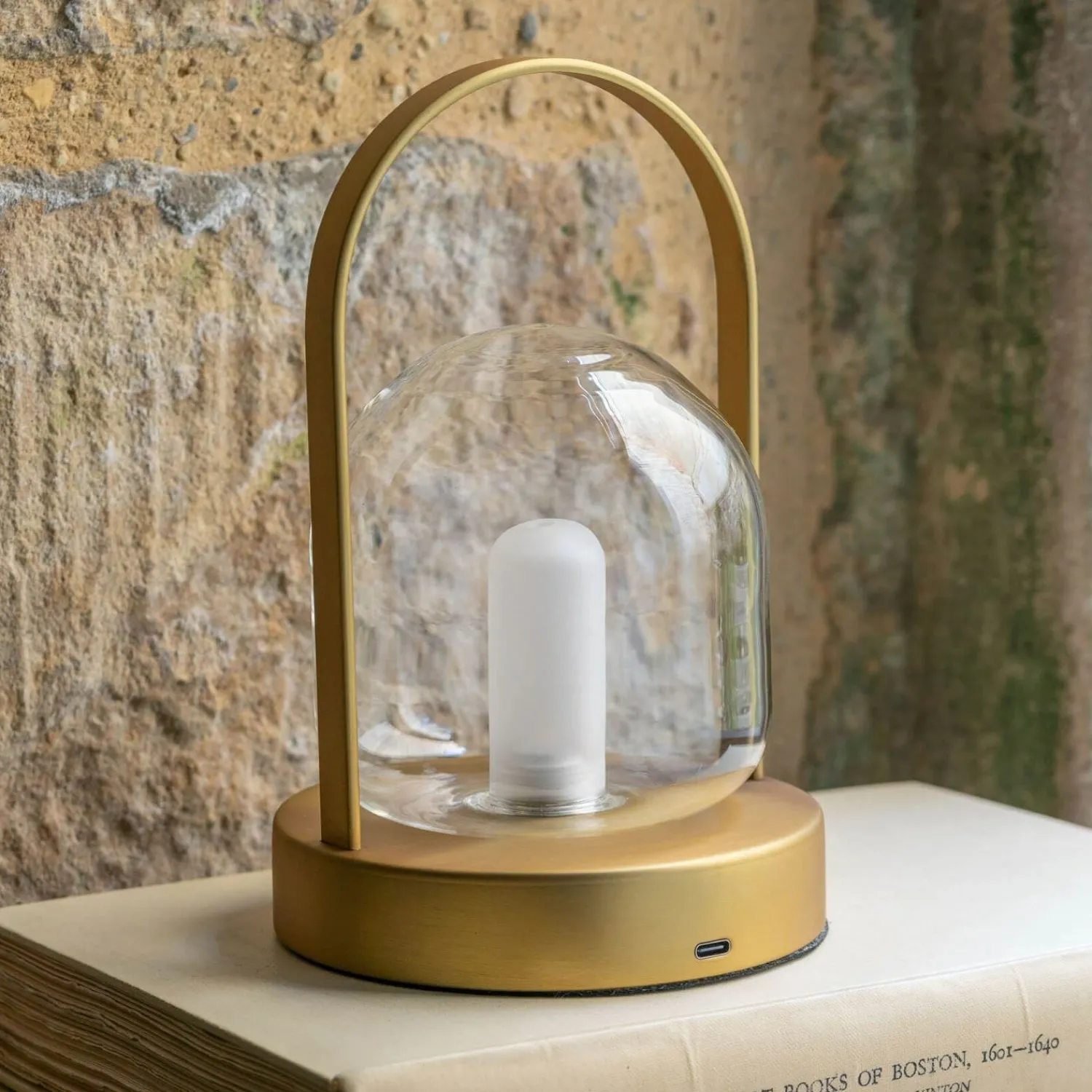 Graham & Green Antiqued Bronze Dome LED Table Lamp