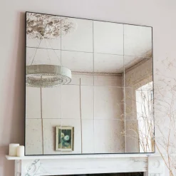 Graham & Green Antiqued Squares Wall Mirror