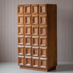 Graham & Green Apsley Tile Four Door Tall Cabinet