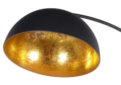 Graham & Green Arc Black Metal Floor Lamp