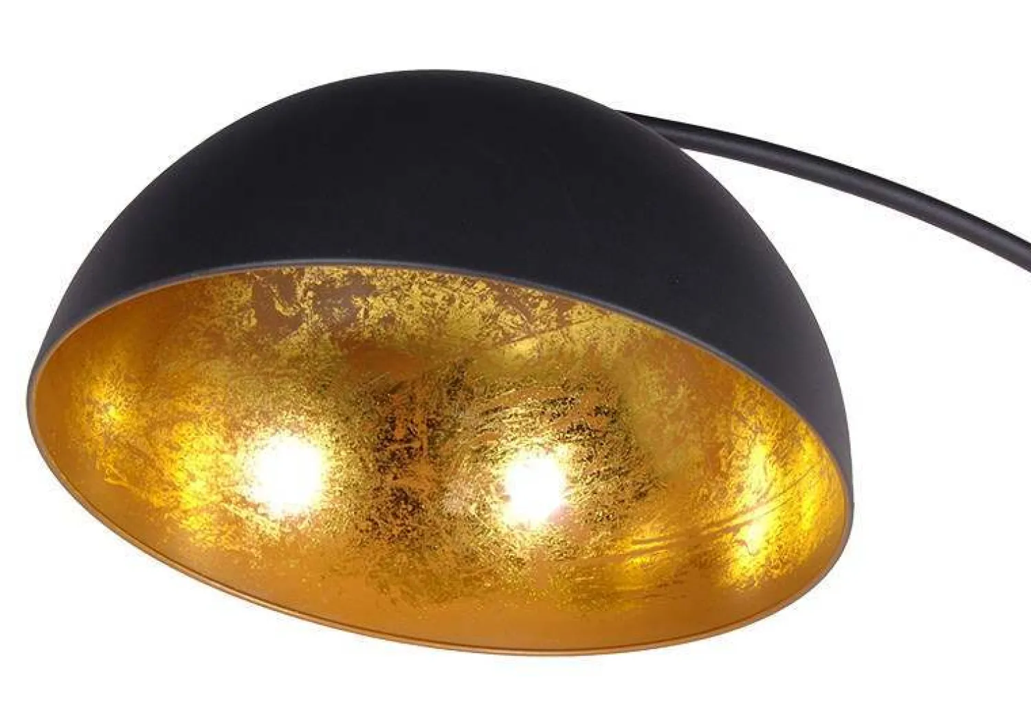 Graham & Green Arc Black Metal Floor Lamp