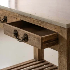 Graham & Green Aria Marble Kitchen Island