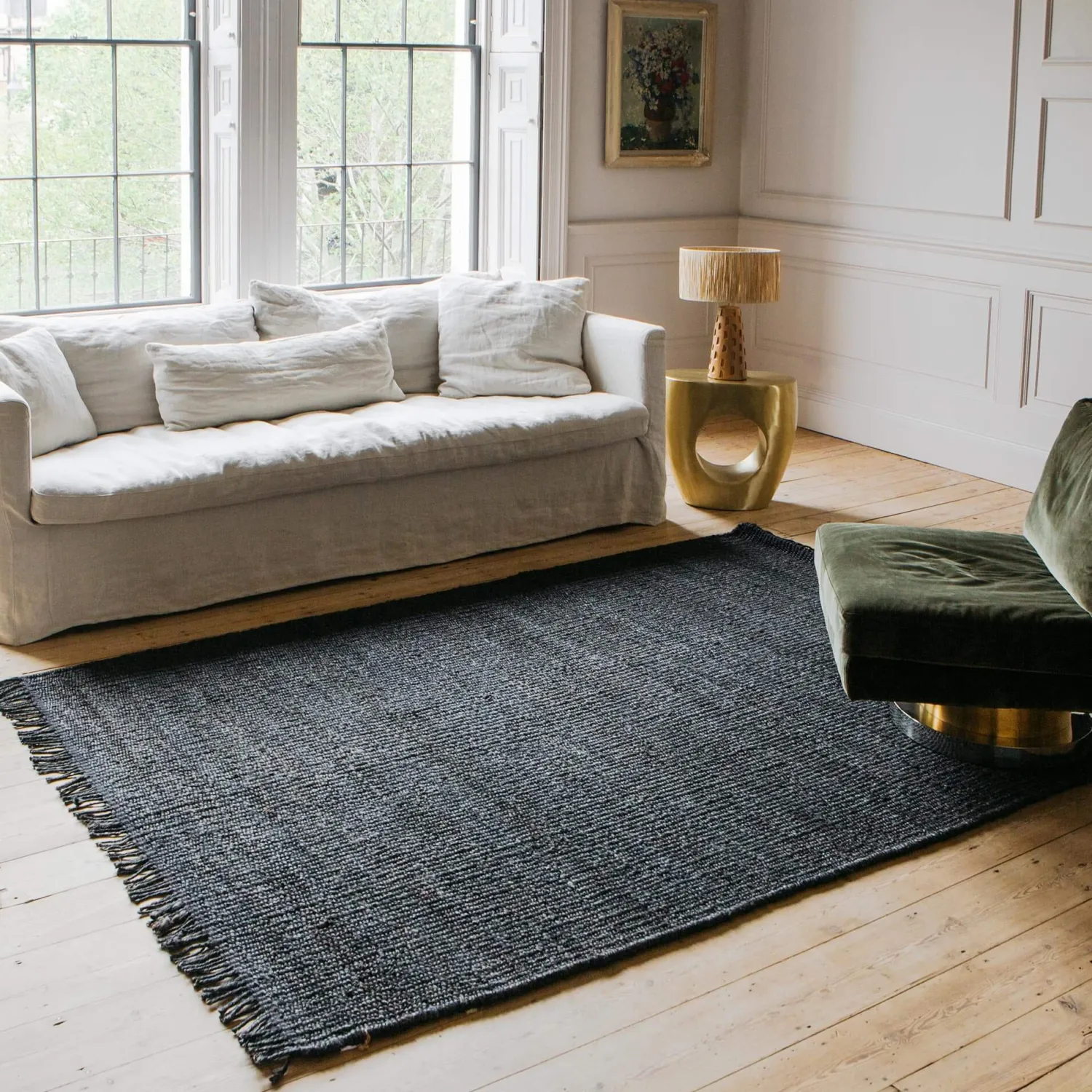 Graham & Green Ash Handwoven Rug 170 x 240cm