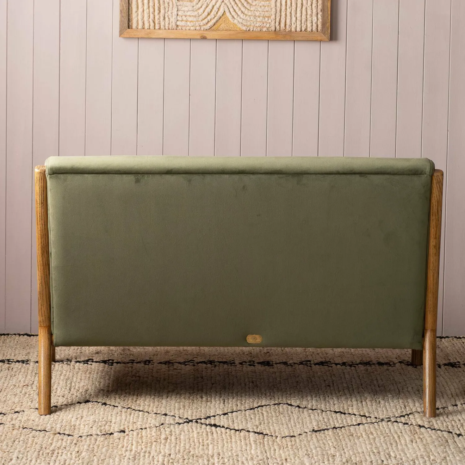 Graham & Green Ashton Two Seater Moss Green Sofa