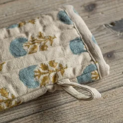 Graham & Green Asta Block Printed Oven Mitt