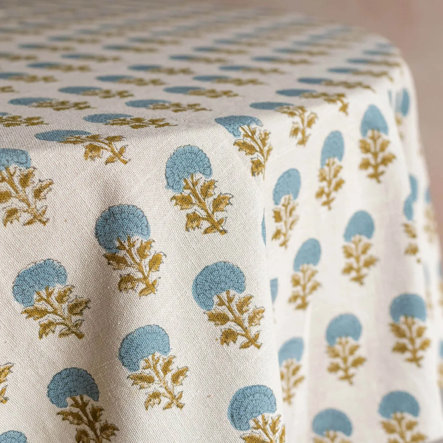 Graham & Green Asta Block Printed Tablecloths