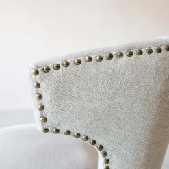 Graham & Green Audrey Silver Velvet Chair