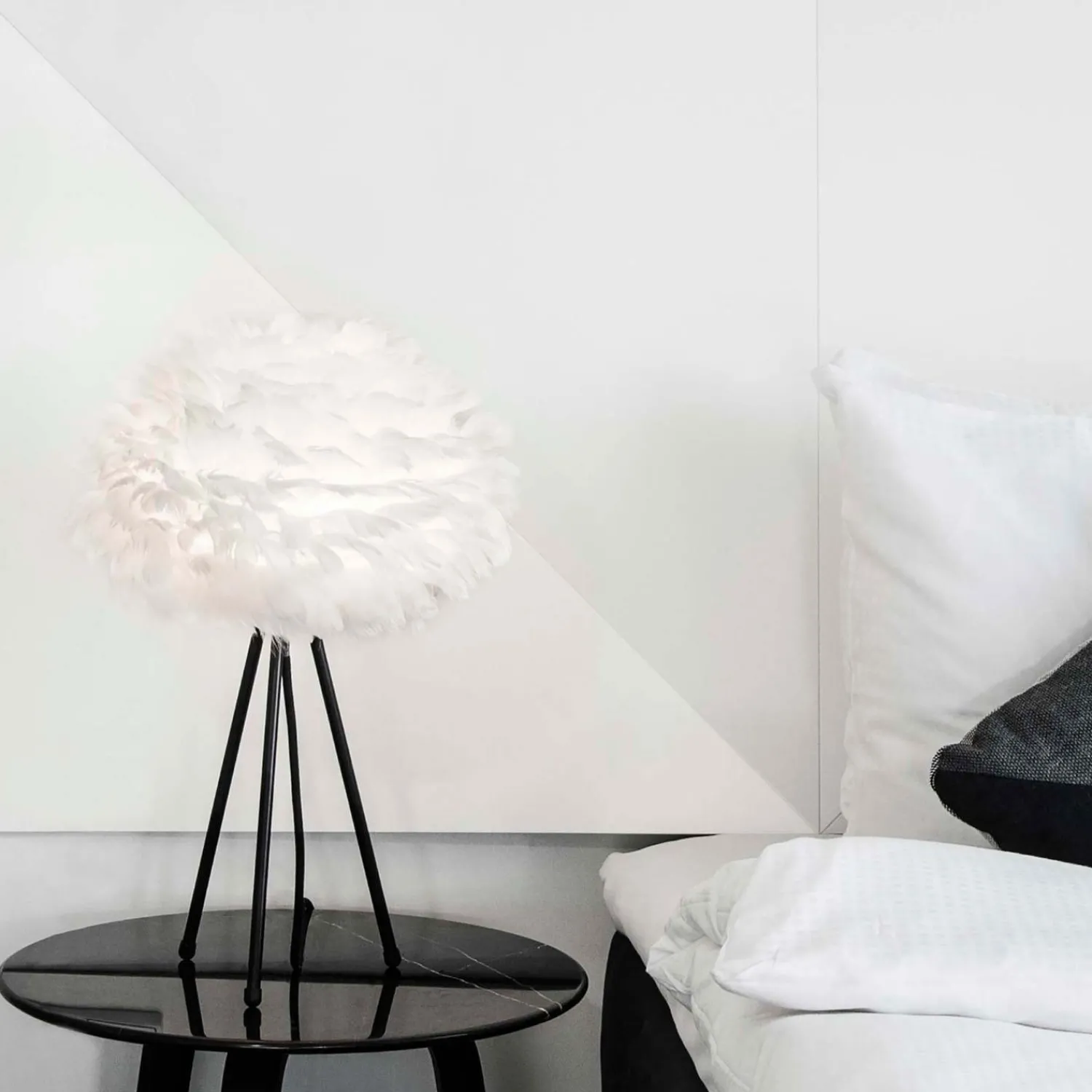 Graham & Green Aurora White Feather Pendant Shades