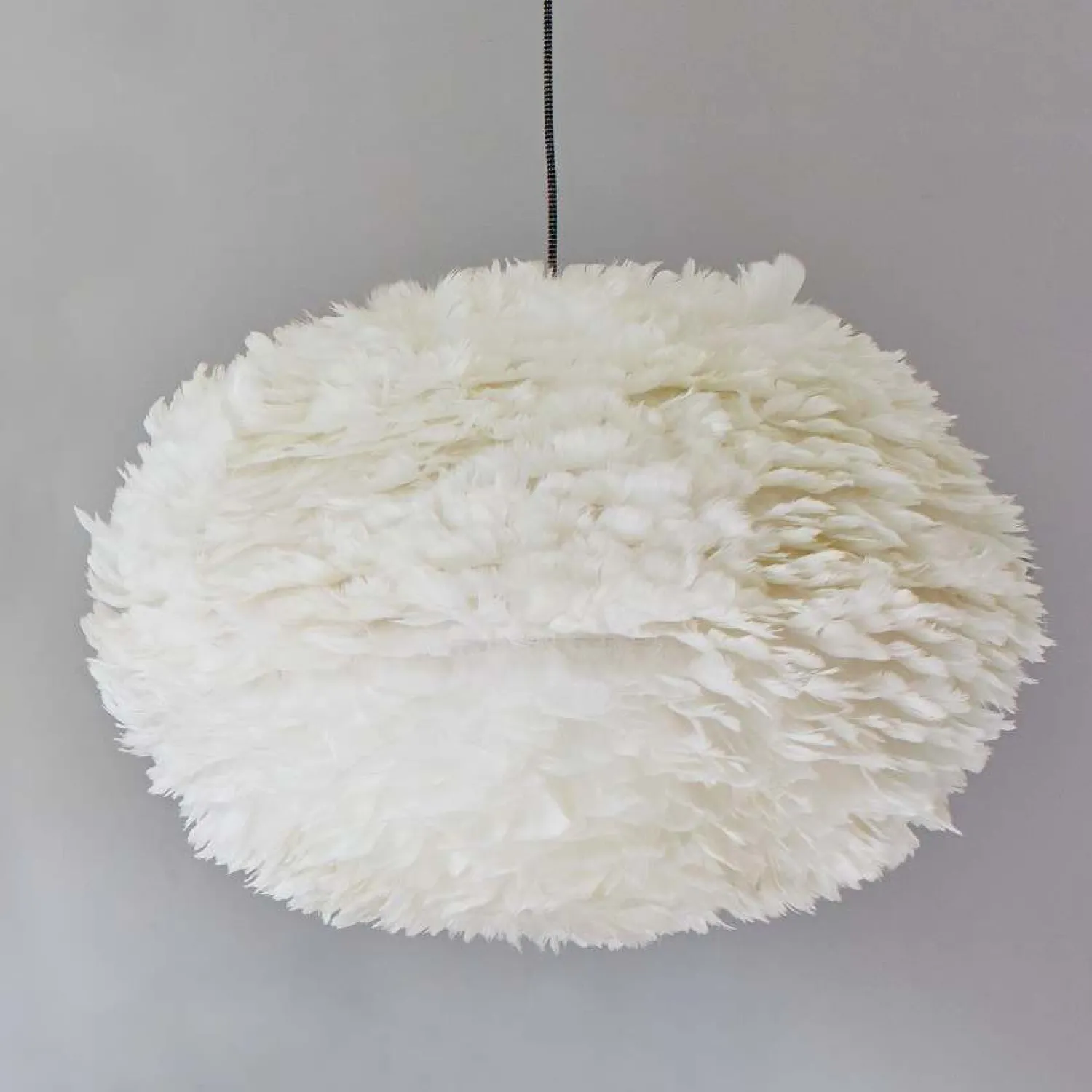 Graham & Green Aurora White Feather Pendant Shades