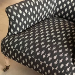 Graham & Green Avree Black Ikat Armchair