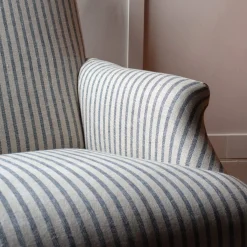 Graham & Green Avree Striped Linen Armchair