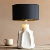 Graham & Green Axl Cream Ceramic Table Lamp