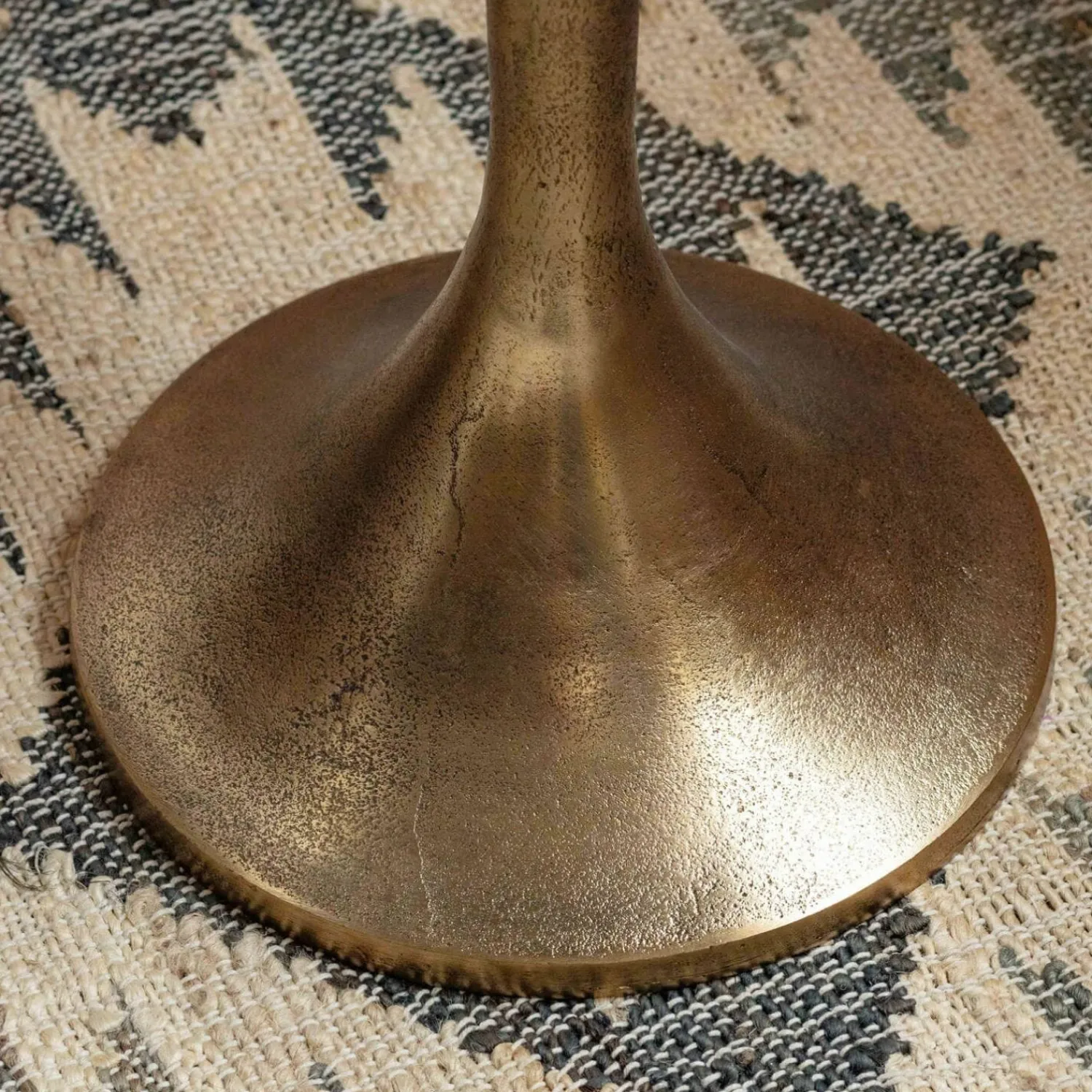 Graham & Green Ayla Marble and Bronze Side Table