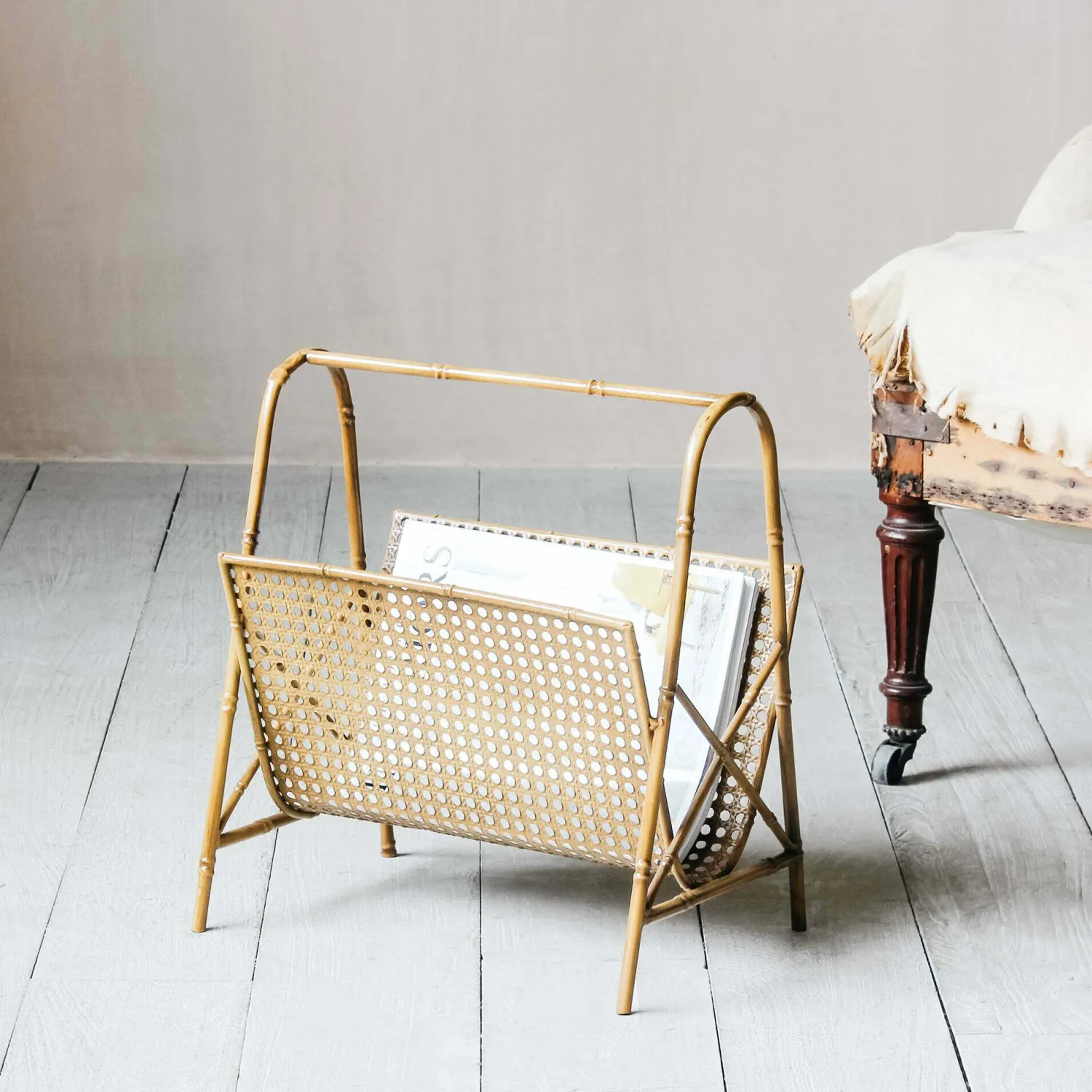 Graham & Green Bamboo Effect Magazine Rack