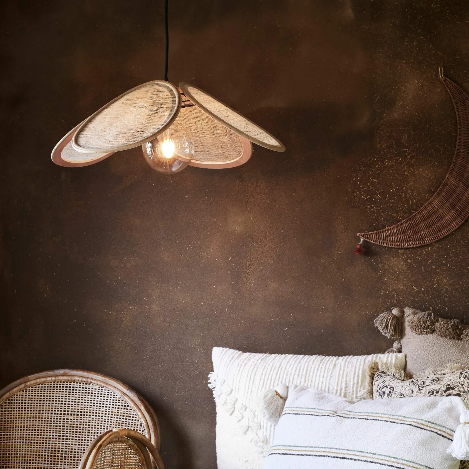 Graham & Green Bamboo Winged Pendant