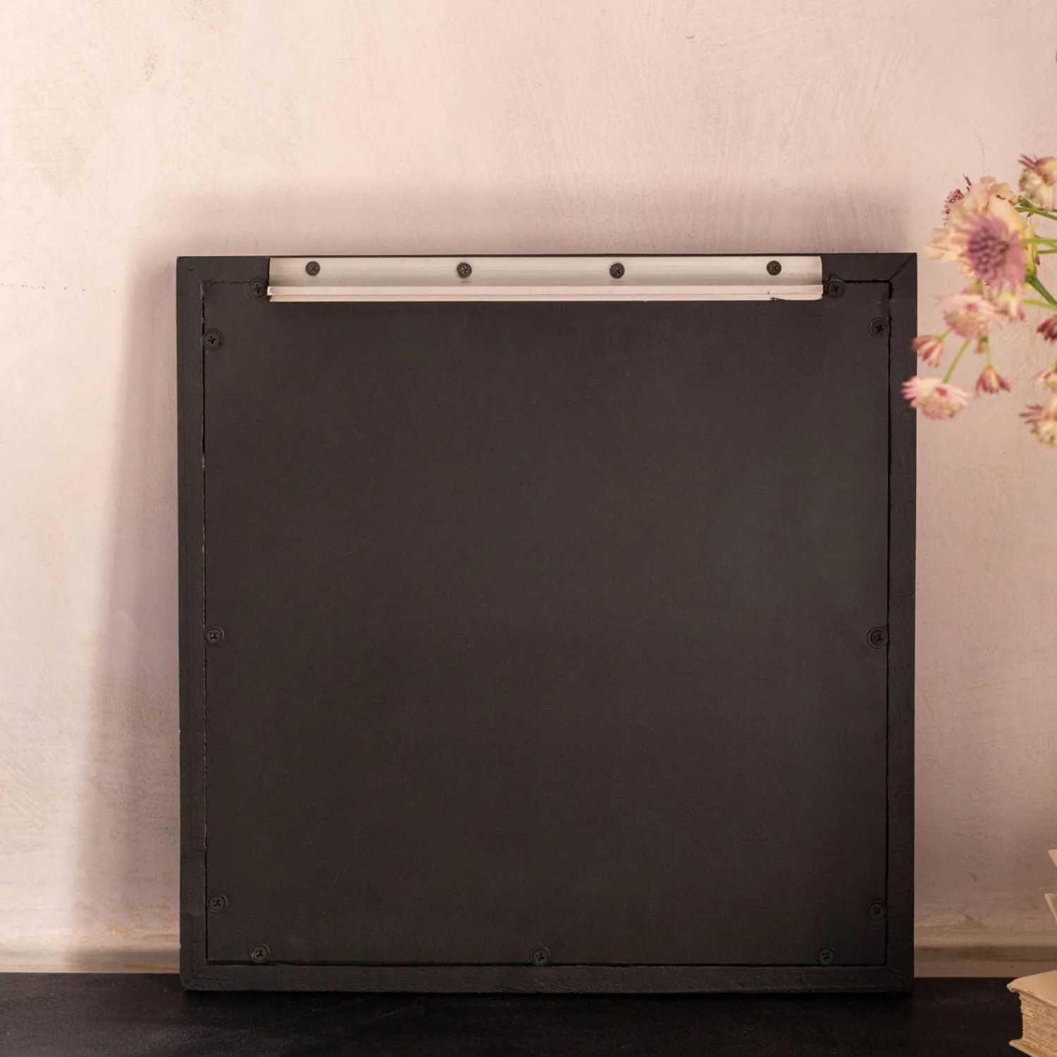 Graham & Green Barnaby Black Square Wall Mirror