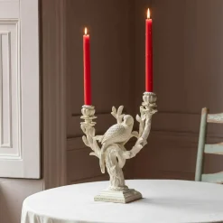 Graham & Green Beatrix Bird Double Candle Holder