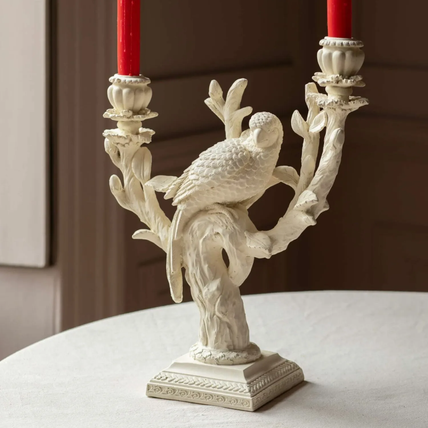 Graham & Green Beatrix Bird Double Candle Holder