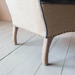 Graham & Green Bella Grey Velvet Armchair