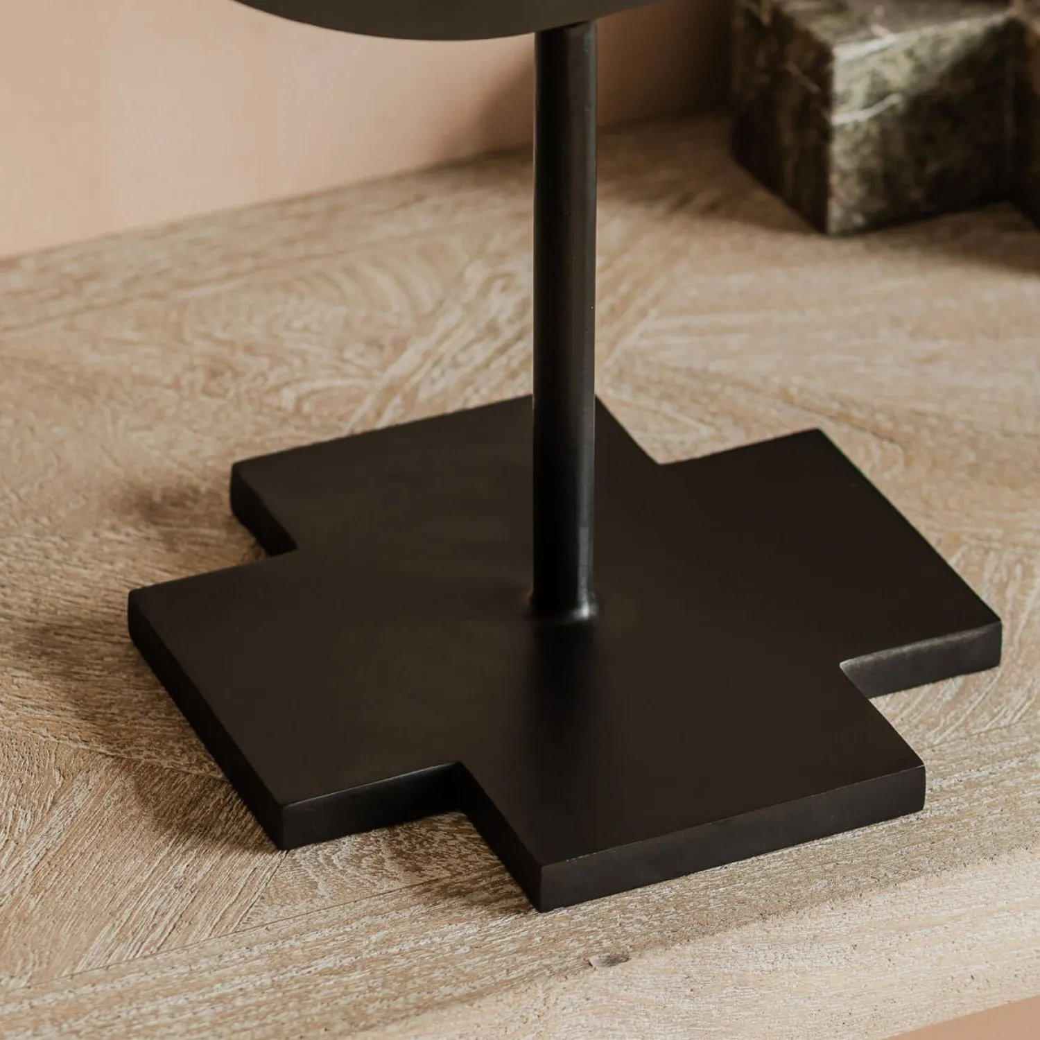 Graham & Green Berti Black Table Mirror