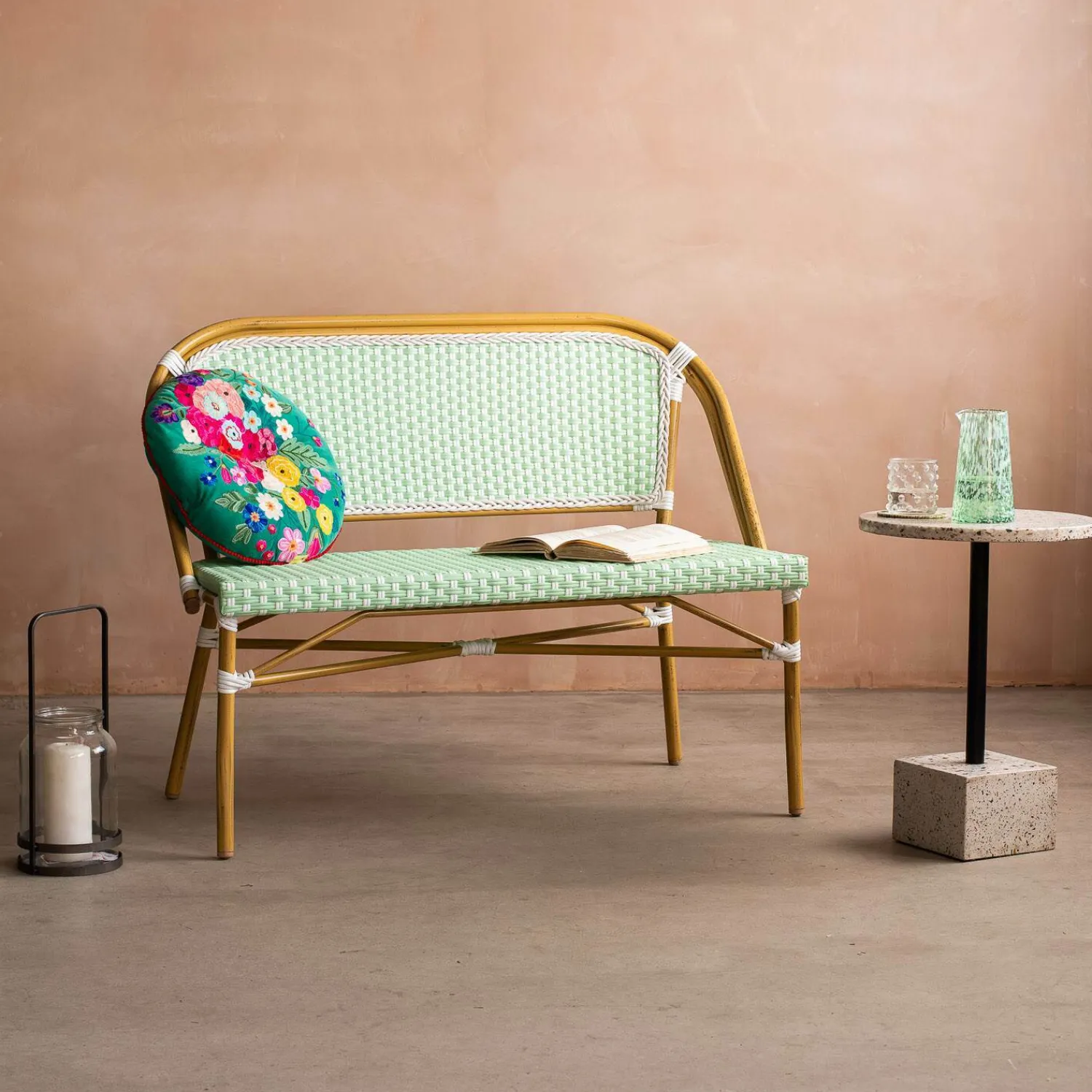 Graham & Green Bistro Two Seater Bench