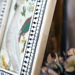 Graham & Green Black and White Print Bone Frame